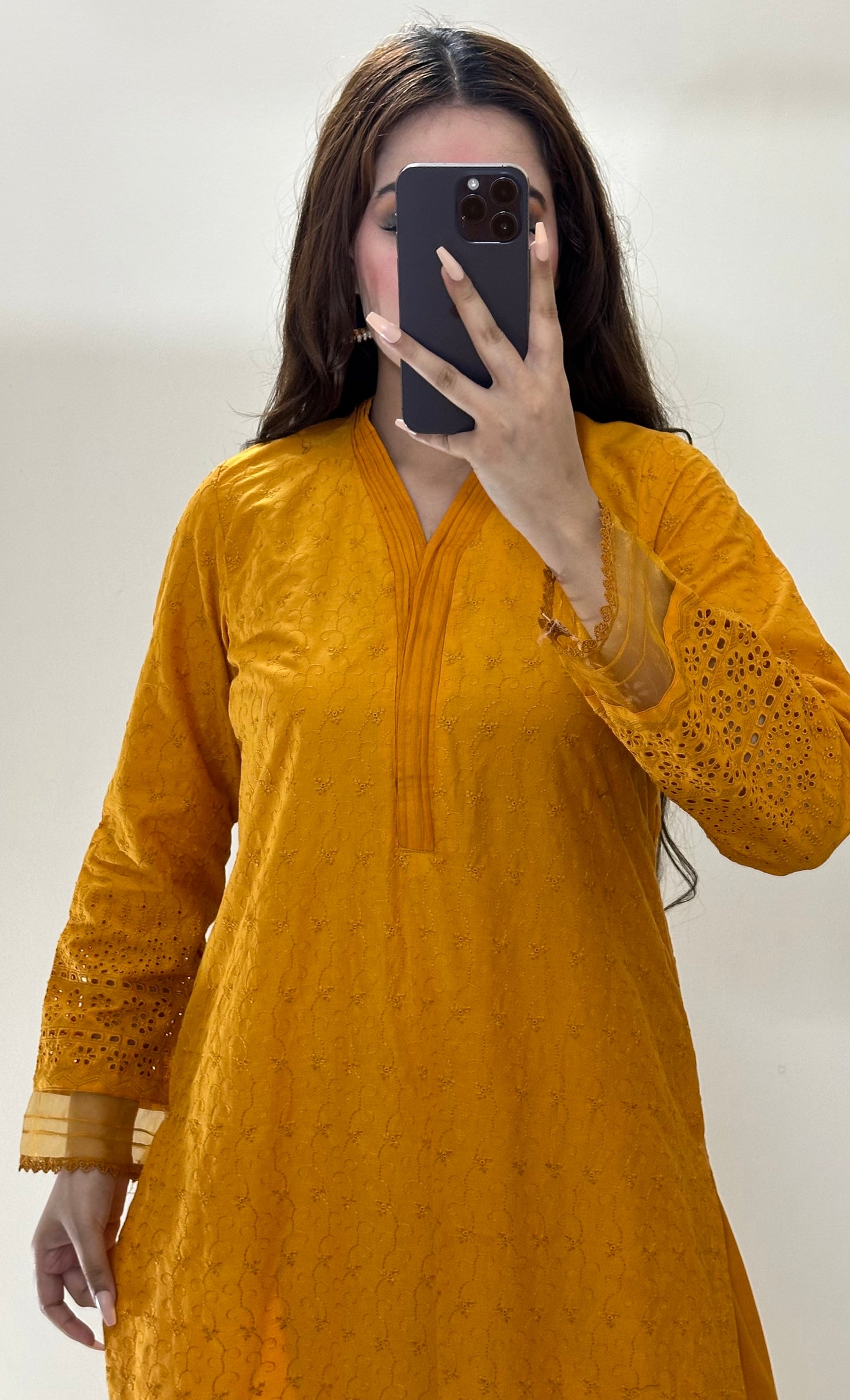 Mustard Radiance 2PC Chikankari Set