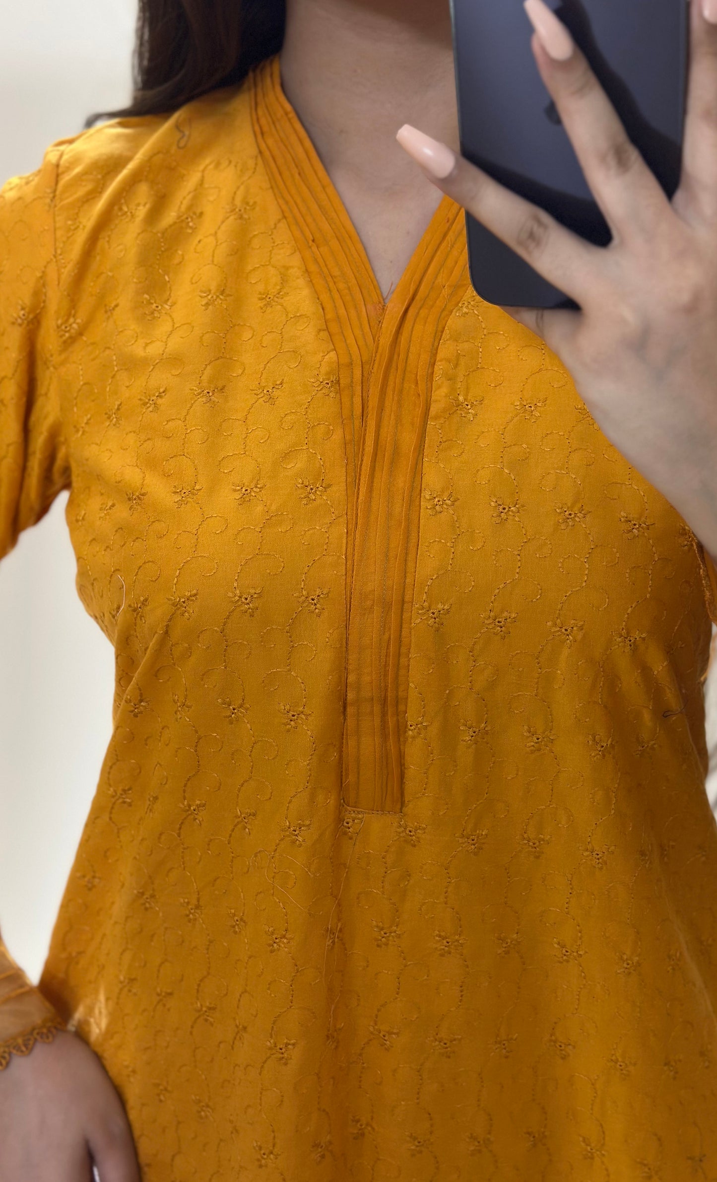 Mustard Radiance 2PC Chikankari Set