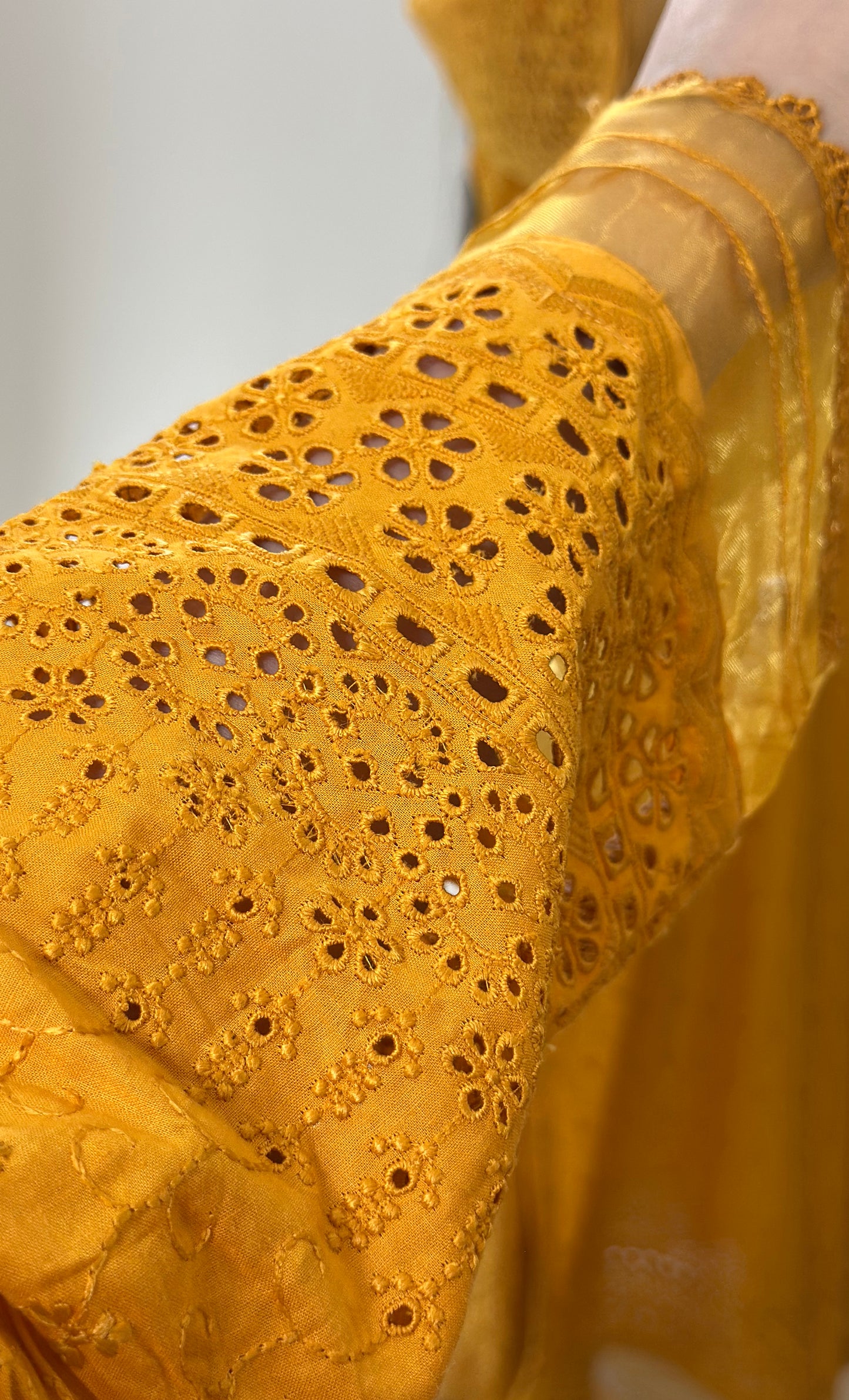 Mustard Radiance 2PC Chikankari Set